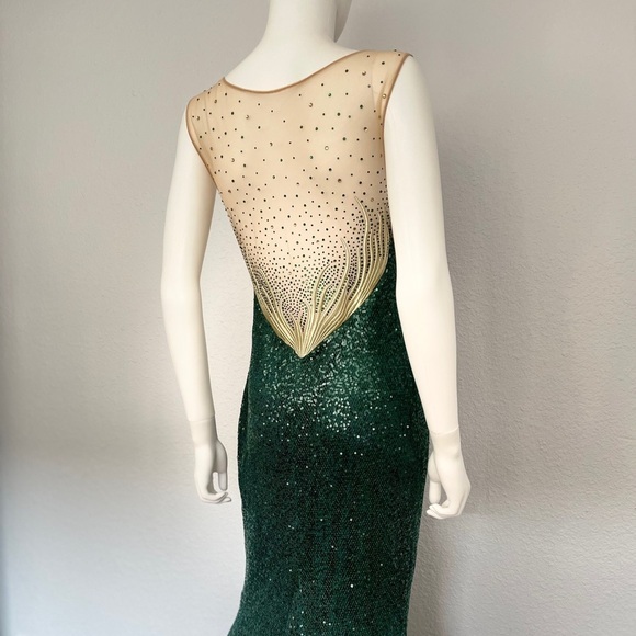 NWT LONG MERMAID PROM DRESS SEQUINS WEDDING GOWN LINED SPECIAL OCCASION EVENT - Picture 8 of 9